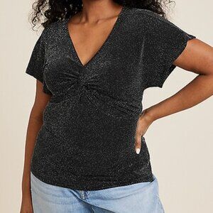 *LAST CHANCE!* Maurice's Shimmer Twist Front Blouse